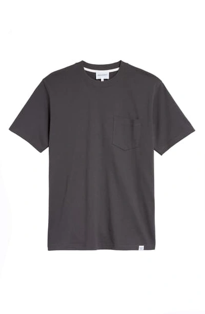 Norse Projects Johannes Pocket T-shirt In Slate Grey