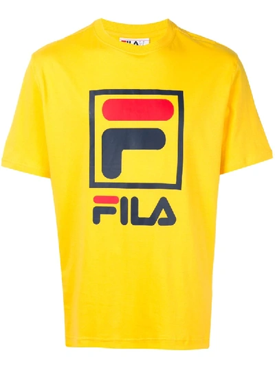Fila Jack Logo T-shirt In Yellow