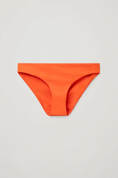 Cos Slim Bikini Bottoms In Orange