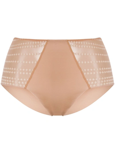 Wacoal Respect Almond Embroidered Briefs In Nude