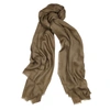 Denis Colomb Toosh Lisse Fine-knit Cashmere Scarf In Khaki