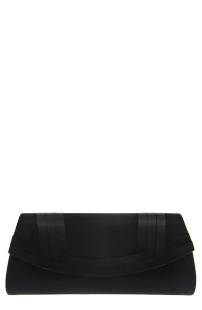 Nina Women's Classic Satin Clutch In Black