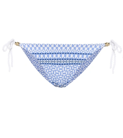 Heidi Klein Malta Reversible Bikini Bottoms In Blue