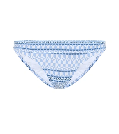 Heidi Klein Malta Printed Bikini Bottoms In Blue