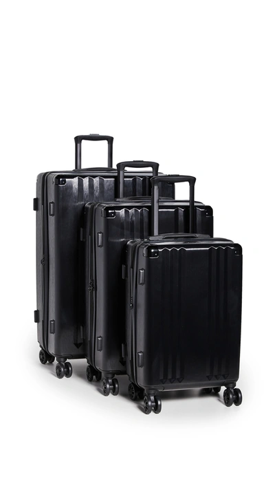 Calpak Ambeur 3 Piece Luggage Set In Black