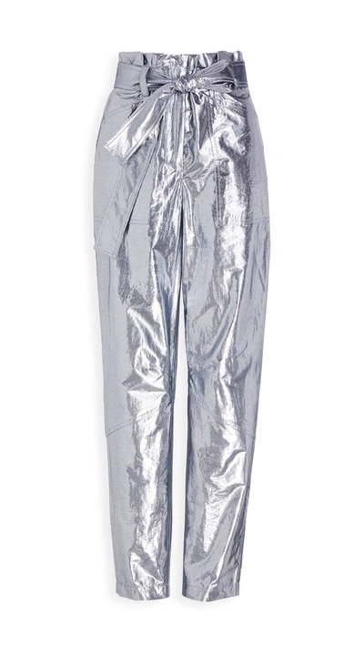 A.l.c Coburn Pants In Silver Indigo