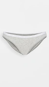 Calvin Klein Underwear One Cotton Singles Bikini Panties In Heather Grey