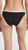 Calvin Klein Underwear One Cotton Singles Bikini Panties In Black