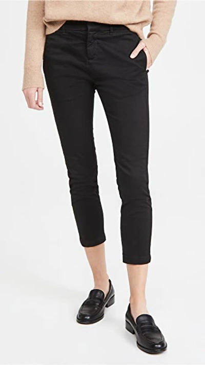 Nili Lotan Tel Aviv Ankle-crop Pants In Jet Black