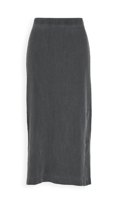 Wilt Long Slit Skirt In Black