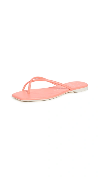 Dolce Vita Toe Strap Sandals In Coral