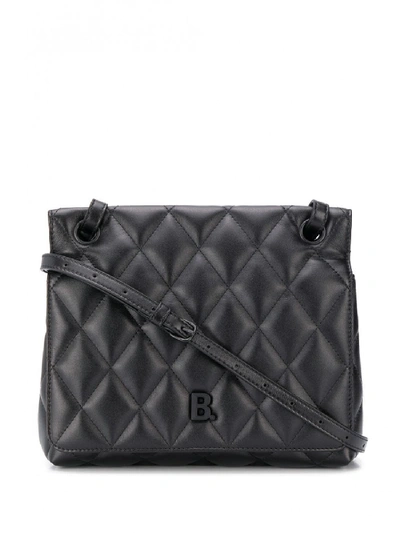 Balenciaga Leather Shoulder Bag In Black
