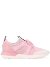 Moncler Pink Mesh Sneakers