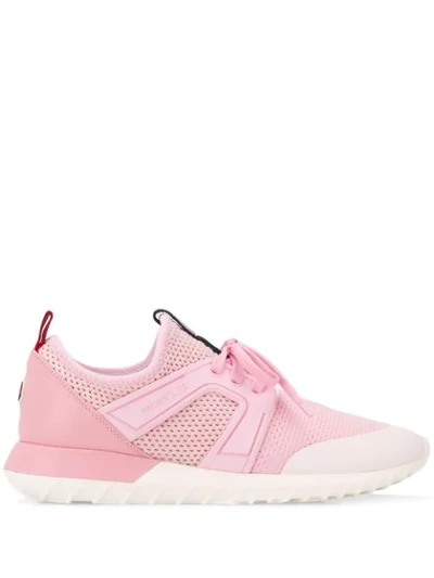 Moncler Pink Mesh Sneakers