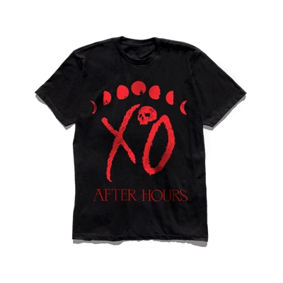 Pre-owned The Weeknd  Xo Logo Moon Phase Tee Black