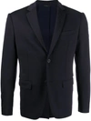 Fendi Single-breasted Slim-fit Blazer In Blue