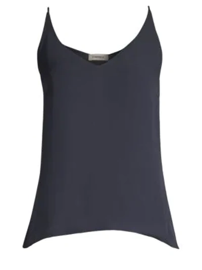 L Agence Gabriella V-neck Tank In Midnight