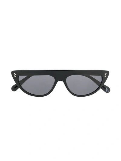 Stella Mccartney Kids' Sonnenbrille Mit Flacher Oberkante In Black