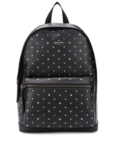 Jimmy Choo Star Studs Backpack In Black