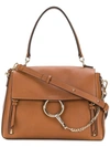 Chloé Faye Leather Shoulder Bag In Brown