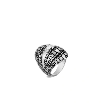 John Hardy Dot' Hammered Sterling Silver Dome Ring