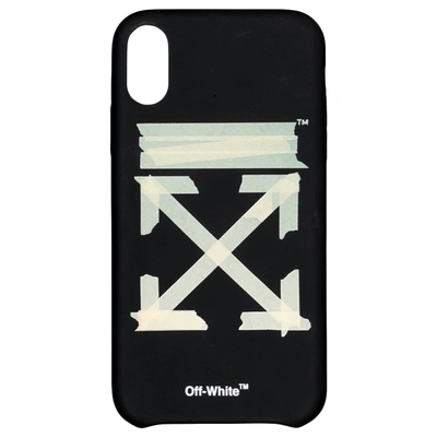 Pre-owned Off-white Tape Arrows Iphone Xr Case Black/beige