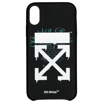 Pre-owned Off-white Dripping Iphone Xs Max Case Black/white
