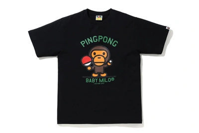 Pre-owned Bape  Milo Pingpong Sports Tee Black