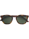 Saint Laurent Small Square Vintage Sunglasses In Brown
