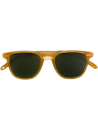 Garrett Leight Orange Brooks Sunglasses In Bt/grn Plr Butterscotch