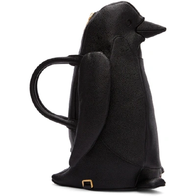 Thom Browne Penguin Shaped Pebbled Leather Bag In Black ModeSens