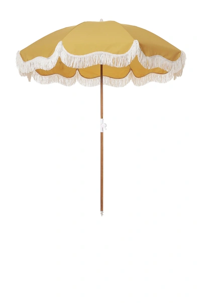 Business & Pleasure Co. Holiday Beach Umbrella In Vintage Gold