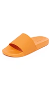 Vince Men's West Coast Pool Slide Sandals In Orange