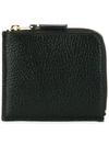 Comme Des Garçons Black Grained Leather Wallet