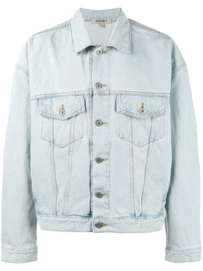 Yeezy Season 5 Denim Jacket In Faded Indigo