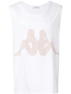 Faith Connexion X Kappa Logo-print Cotton-jersey Tank Top In White