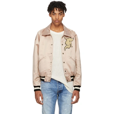 Fear Of God Fifth Collection Manuel Satin Bomber Jacket In Blush | ModeSens