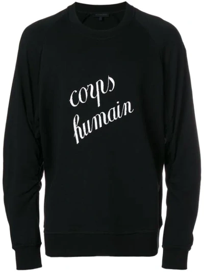 Ann Demeulemeester Black Tony 'corps Humain' Sweatshirt