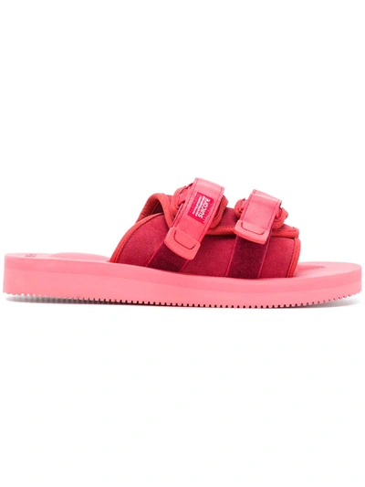 Suicoke Strapped Sandals In Red