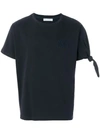Jw Anderson Single Knot Cotton T-shirt In Nero