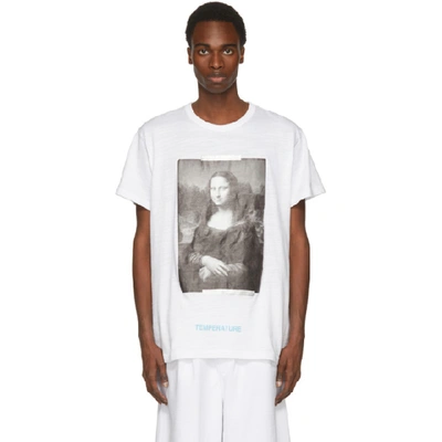 Off-white Oversize Monalisa Cotton Jersey T-shirt In White/black