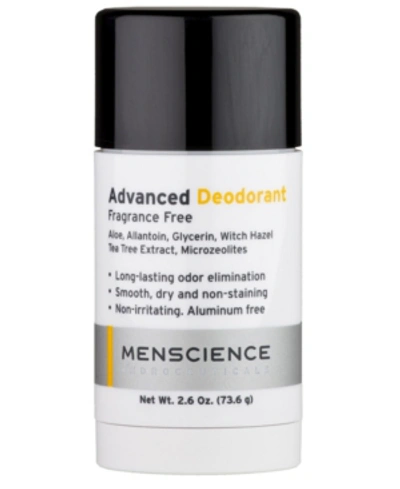 Menscience Advanced Deodorant Fragrance Free Alcohol Free For Men 2.6 oz
