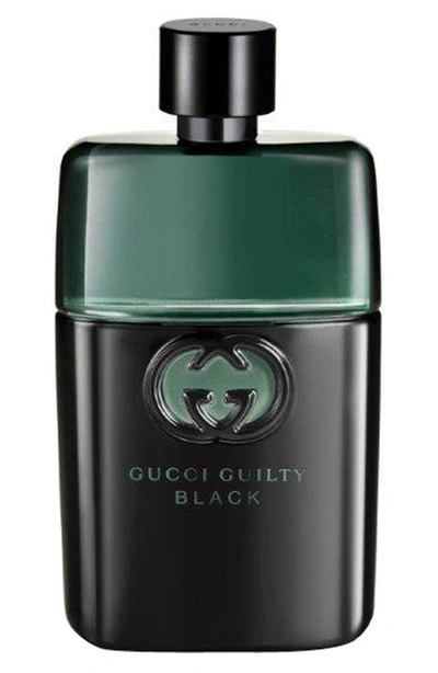 Gucci Guilty Men's Black Pour Homme Eau De Toilette, 3 oz In Black / Orange