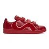 Adidas Originals Red  Edition Stan Smith Comfort Badge Sneakers