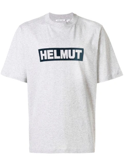 Helmut Lang Men's Logo Graphic Tall T-shirt In Grey