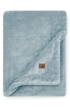 Ugg Coastline Plush Throw Blanket In Slate