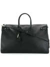 Saint Laurent Sac Du Jour Leather Duffle Bag In Black