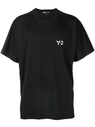 Y-3 Yohji Multi Color Graphic T-shirt In Black