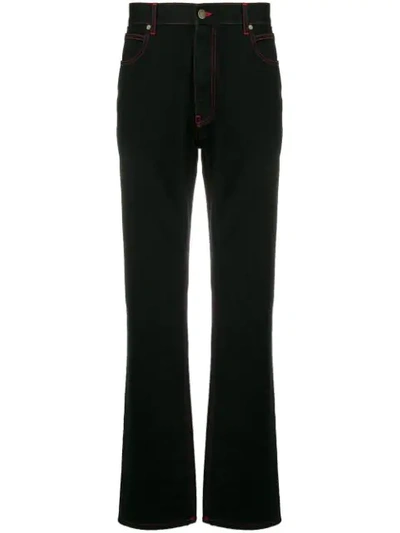 Calvin Klein 205w39nyc Stitching Detail Bootcut Jeans In Black
