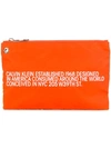 Calvin Klein 205w39nyc Brand Est. Clutch In Orange